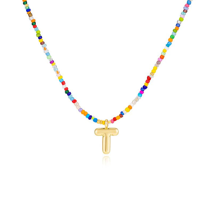 MACY™ - Collier de lettres à bulles colorées