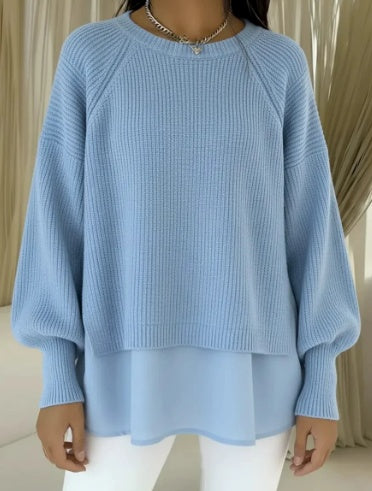 Adelyn | Chandail en tricot superposé