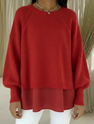 Adelyn | Chandail en tricot superposé