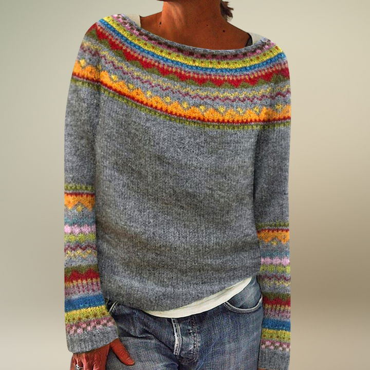 Jasmin™ - Pull rétro confortable