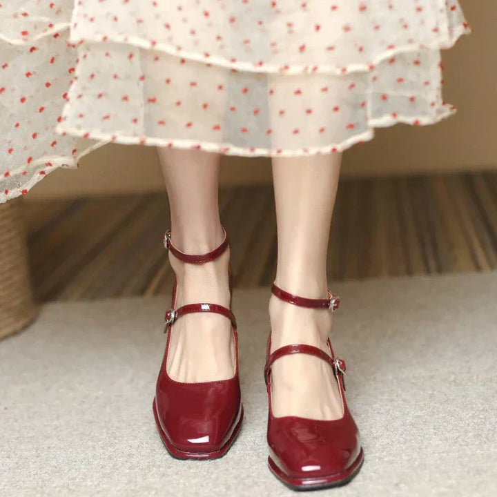 Elegant Ankle-Strap Pumps