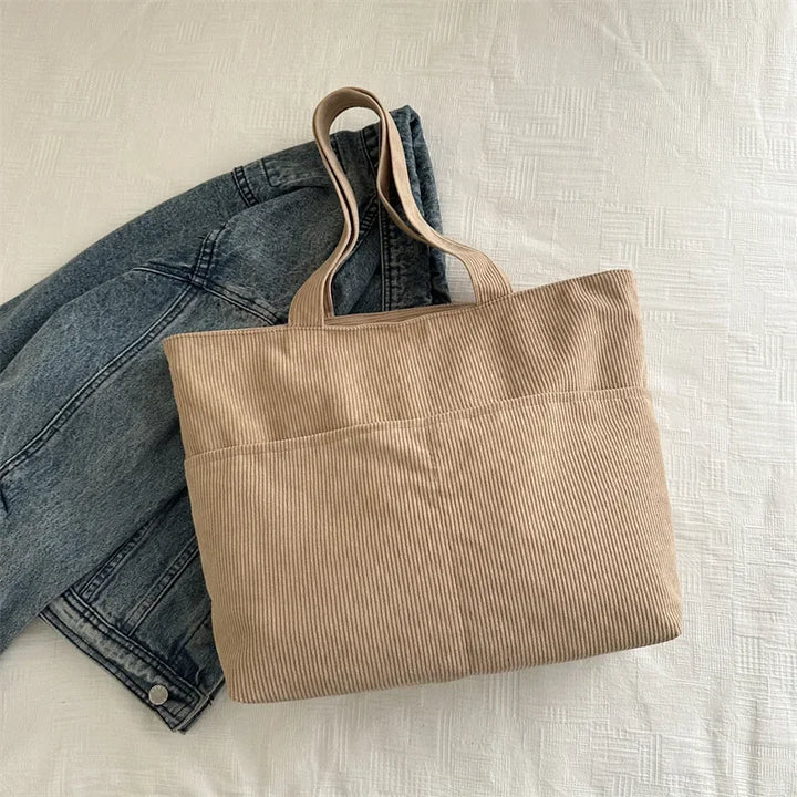 Rosemary Corduroy Everyday Tote