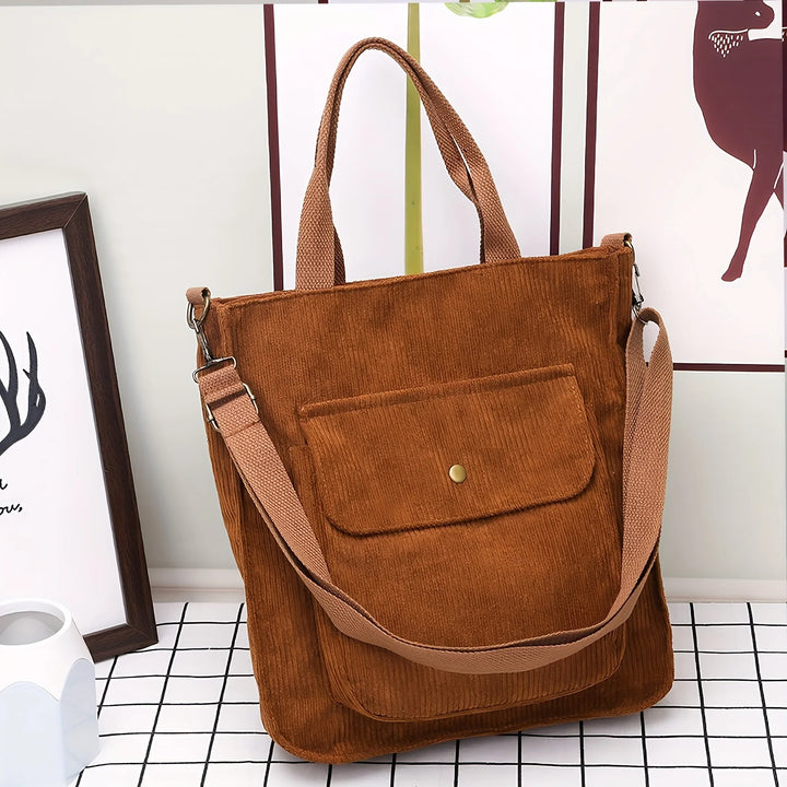Harriet Corduroy Day Tote