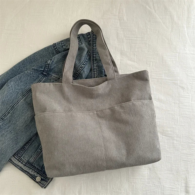 Rosemary Corduroy Everyday Tote