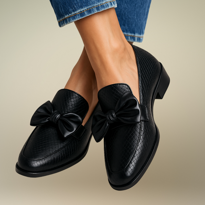 Claudia | Bow Loafers